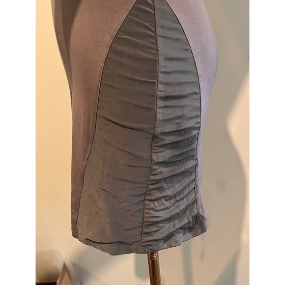 Blaque Label Bodycon Mini Dress Mesh Sleeve Brown Green Size M - Picture 7 of 8